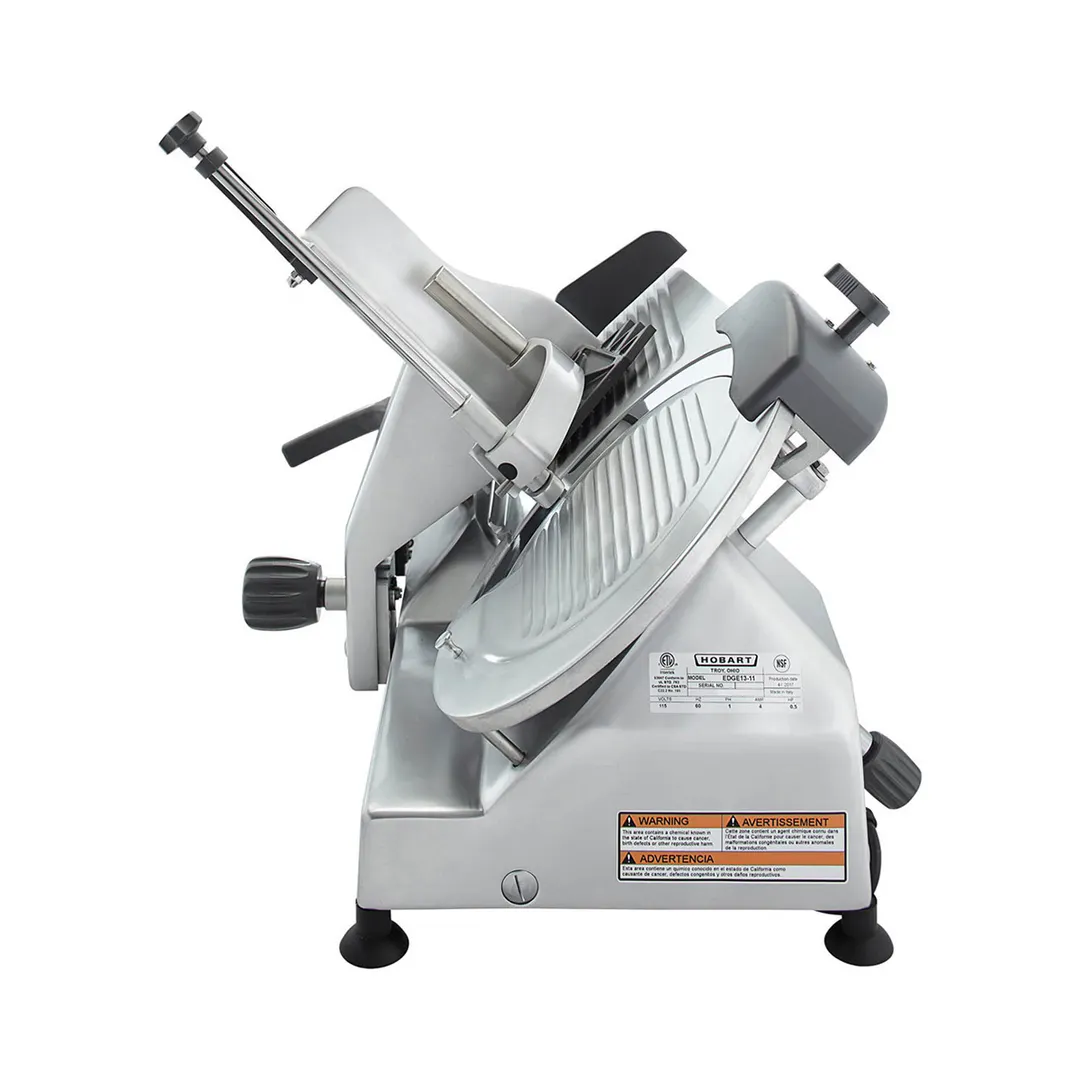 Centerline by Hobart EDGE13-11 - 13" Carbon Steel Meat Slicer, Angle Feed, 1/2 HP, 120V, Belt Drive, NSF Certified