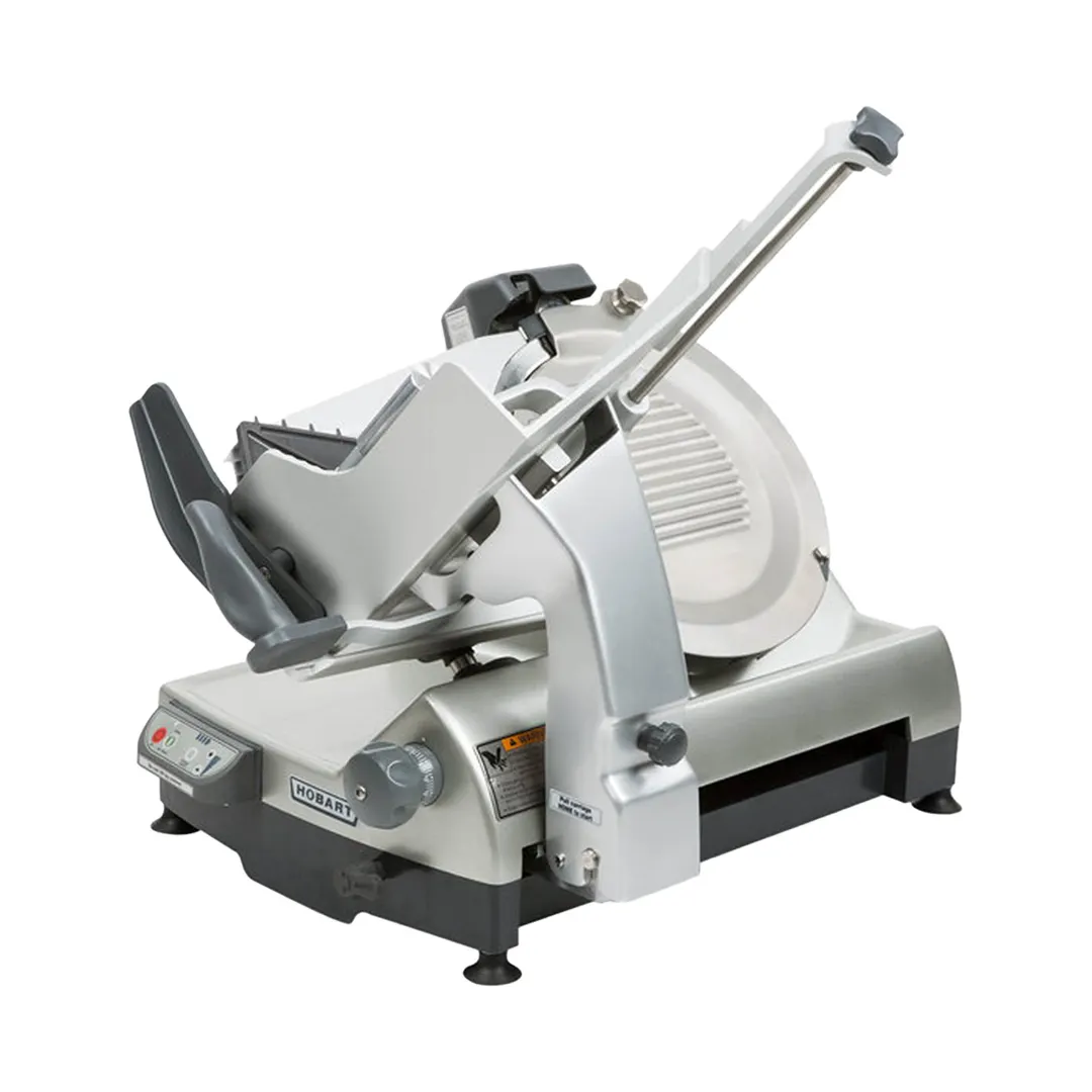 Hobart HS9-1 - 13" CleanCut™ Automatic Meat Slicer, 1/2 HP 120V, Anodized Aluminum, Belt Drive