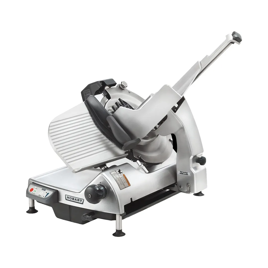 Hobart HS9N-HV60C Automatic Meat Slicer, 13" CleanCut Knife, 1/2 HP 220-240V, 3 Stroke Lengths, (4) Speeds