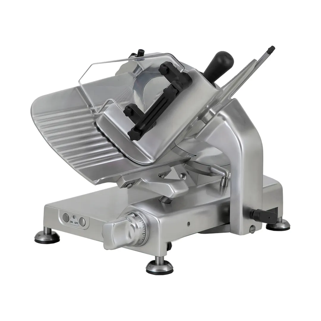 Omas GL 30F/N Manual Food Slicer – 12" Chromium Blade, Belt‑Driven 1/3 HP, 300W, 120V, Dual‑Action Sharpener, Aluminum
