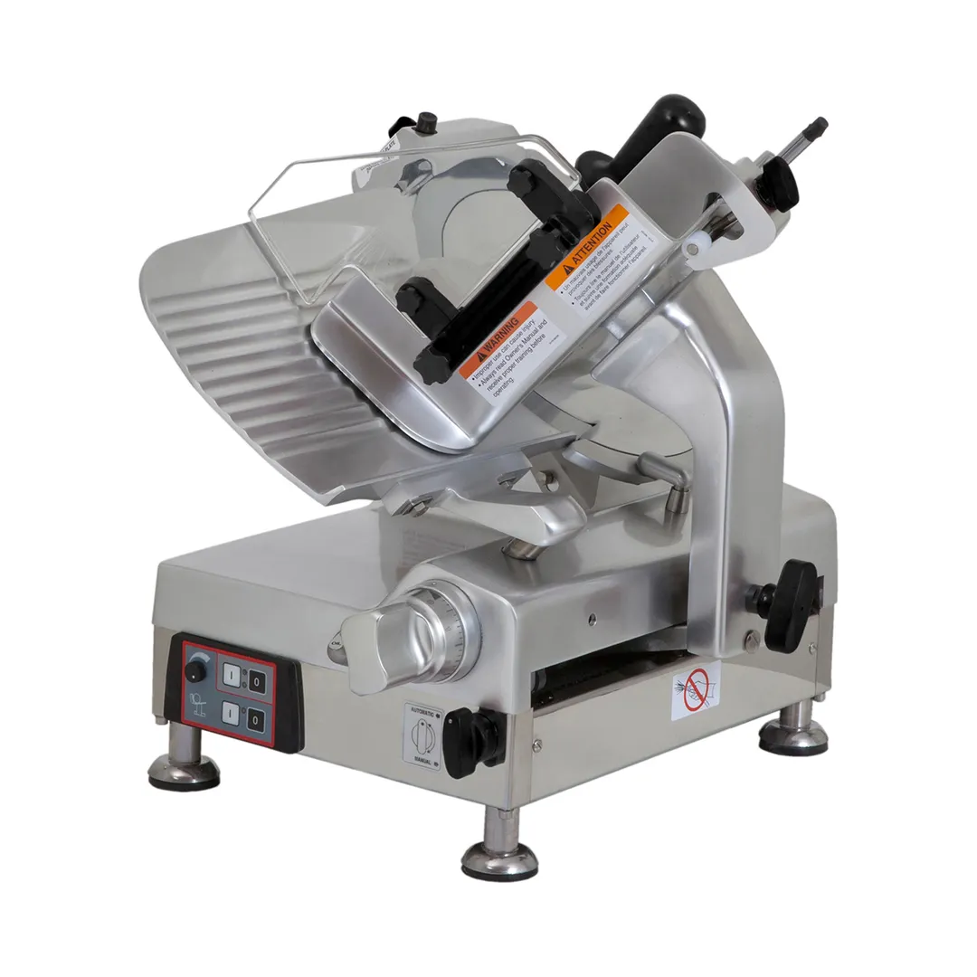 Omas GL MATIC 30F/N Meat Slicer – 12” Blade, 45° Incline, Adjustable Carriage, 1/2 HP 400W, Belt Drive, NSF Certified