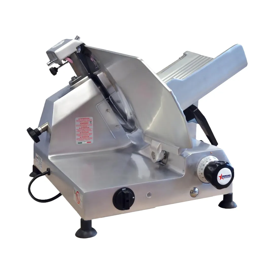 Omcan USA 13635 Elite Meat Slicer, 13" Carbon Steel Blade, Belt, Aluminum, 1/2 HP, 110V
