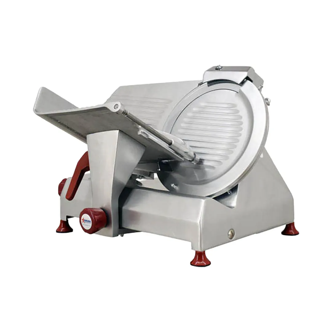 Omcan USA 13635 Elite Meat Slicer, 13" Carbon Steel Blade, Belt, Aluminum, 1/2 HP, 110V