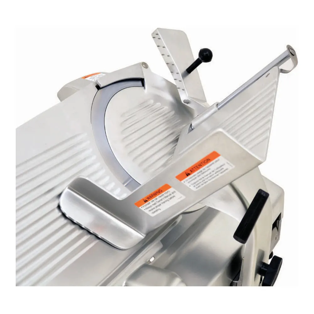 Omcan USA 13645 - Automatic 13" High-Carbon Chromed Blade Meat Slicer, Gear, 1/2 HP Motors, 110V/60Hz, Gravity, Body