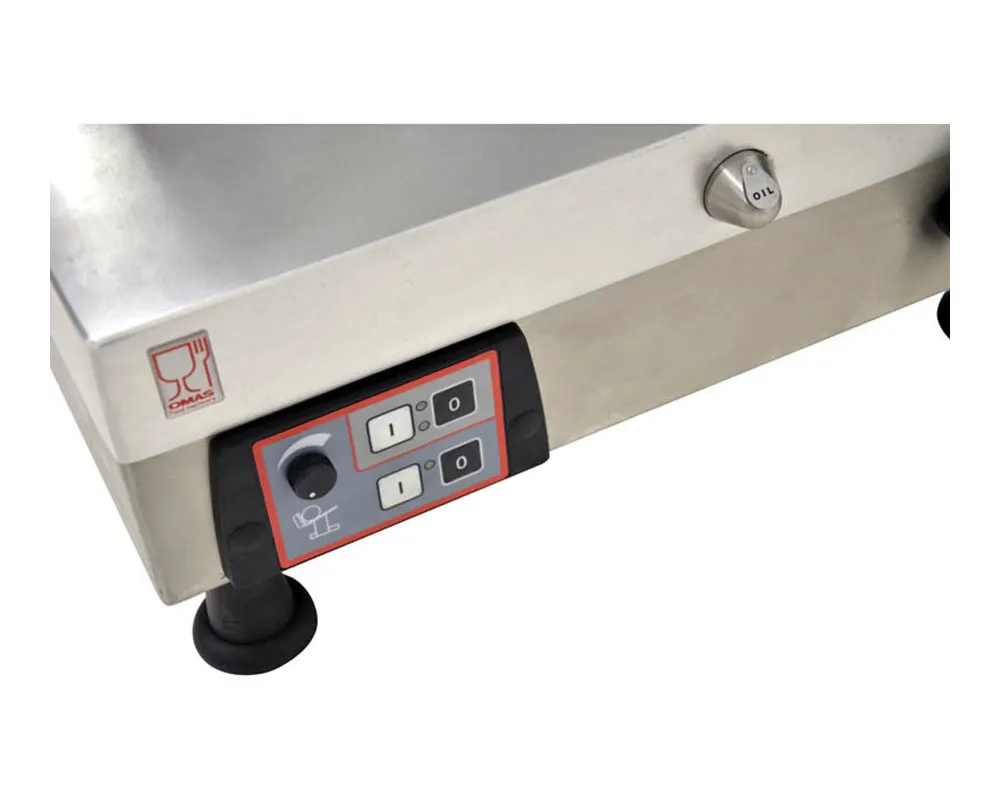 Omcan USA 13645 - Automatic 13" High-Carbon Chromed Blade Meat Slicer, Gear, 1/2 HP Motors, 110V/60Hz, Gravity, Body