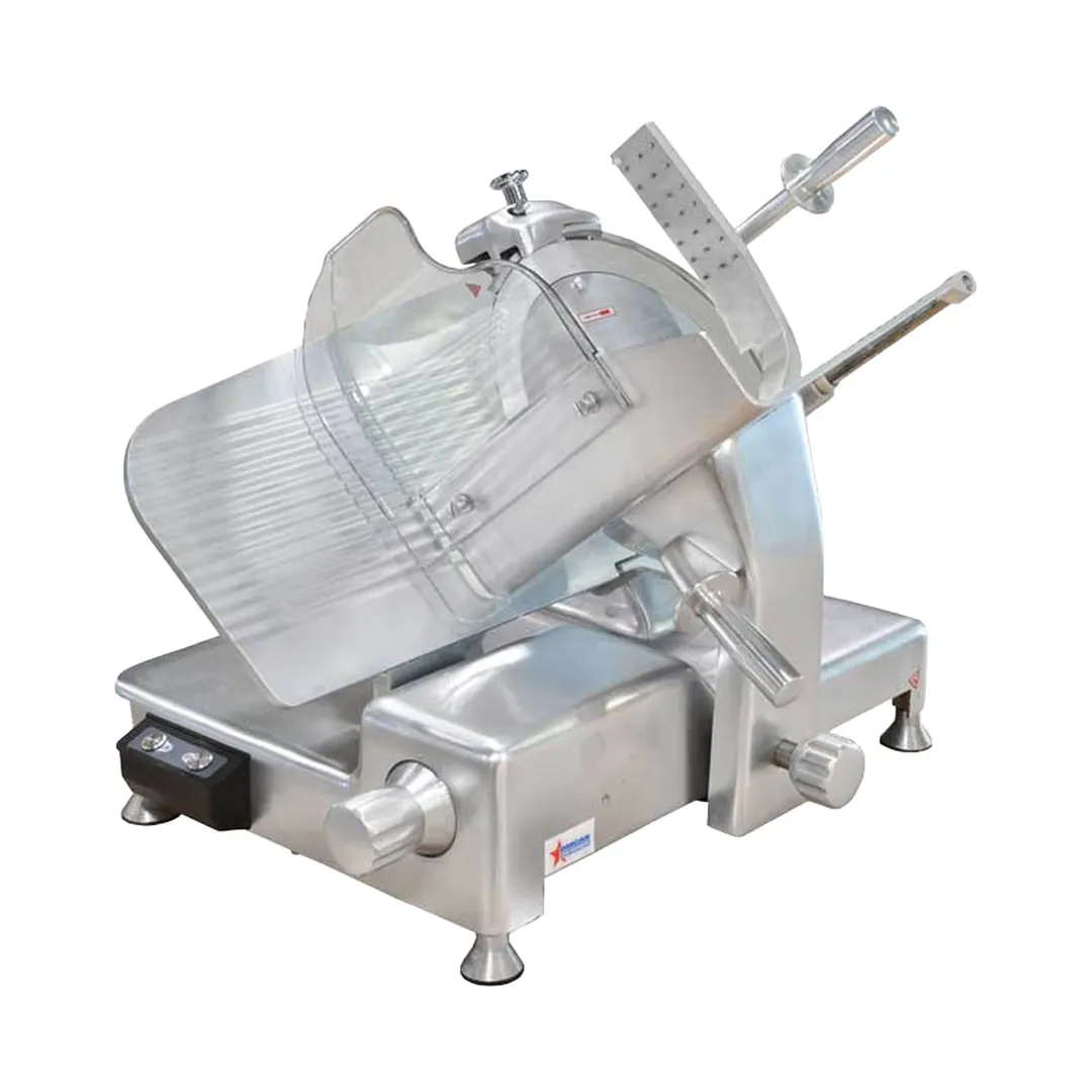 Omcan USA 23544 Manual Meat Slicer – 14″ Anodized Aluminum Blade, 1/2 HP, Gravity Feed, 110V