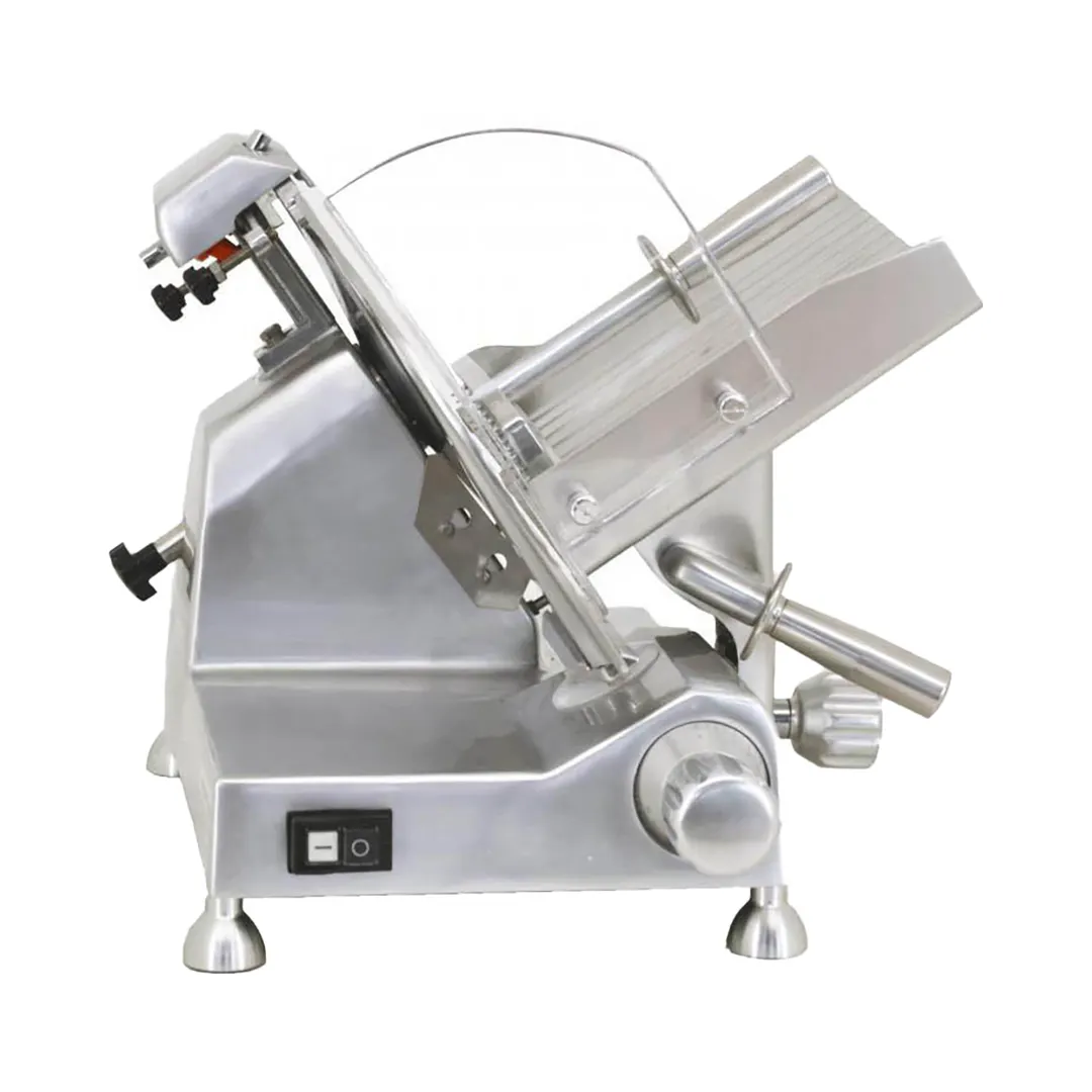 Omcan USA 41712 - 12" Manual Meat Slicer, Anodized Aluminum, 1/3 HP, 110V 60Hz, Belt Drive, Gravity Feed, CE Certified