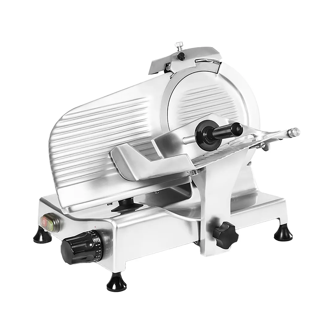 Rheninghaus RTS10 250T Meat Slicer – 10" Chromed Alloy Knife, 9.05"x7.48" Cutting Area, Belt Drive, 1/2 HP, 115V