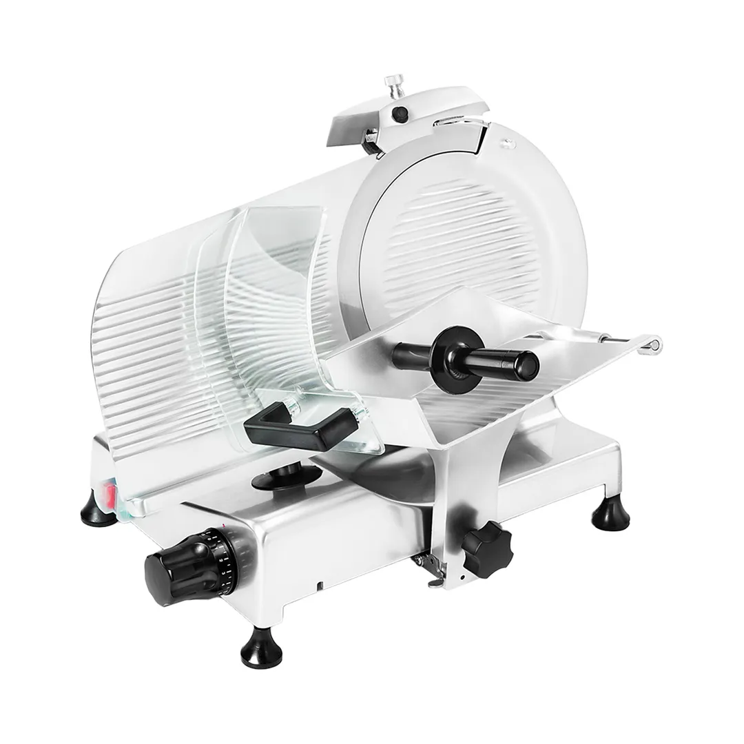 Rheninghaus RTS12-Q Meat Slicer – 9.05”×8.26” Cutting Area, 12” Chromed Alloy Knife, ½ HP Fan‑Cooled Motor, 115V
