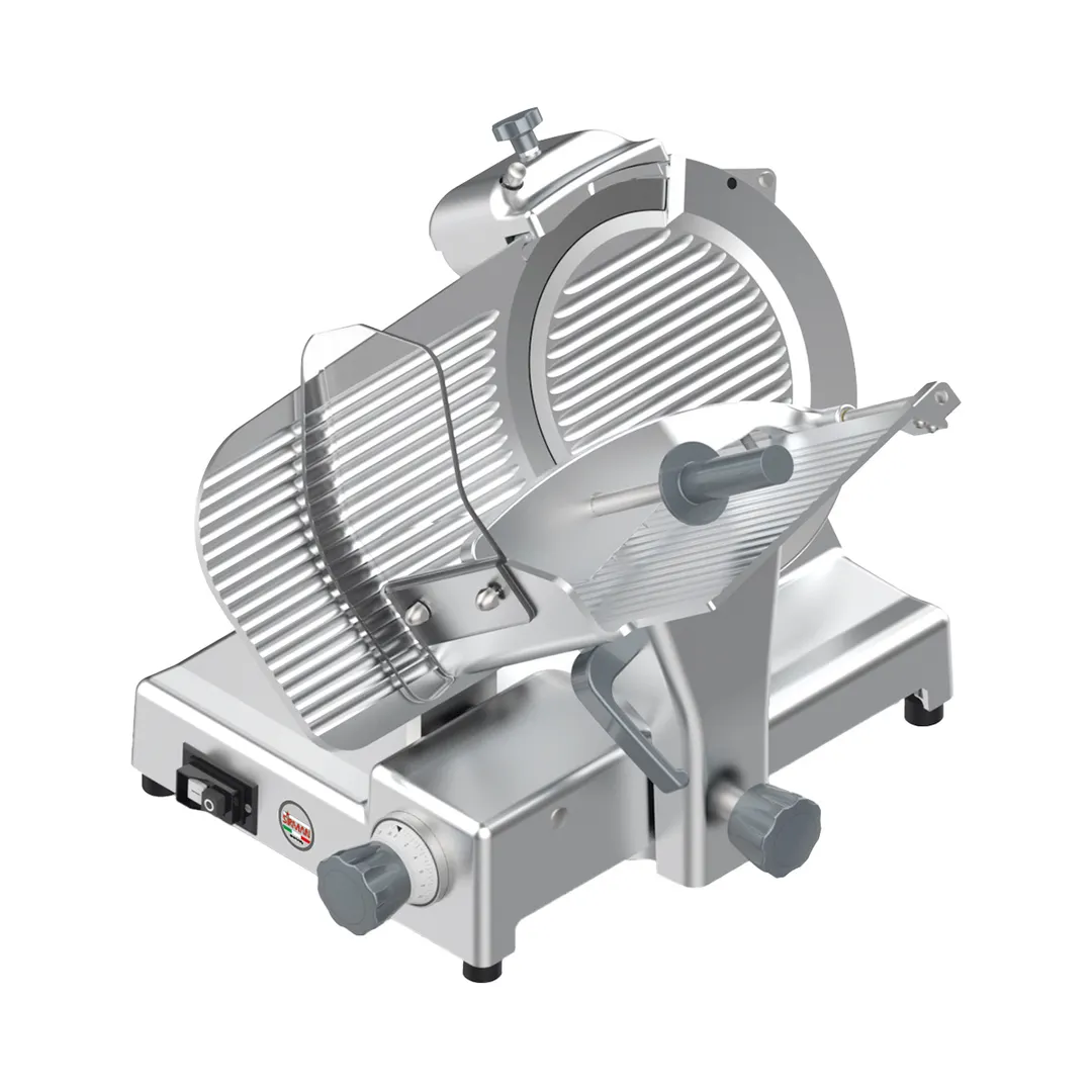SIRMAN 1530455G08WNA PALLADIO 300 EVO Meat Slicer – 12" Dia, Gravity Feed, 1/2 HP, 410W, 120V, Aluminum, Sharpener & Guard