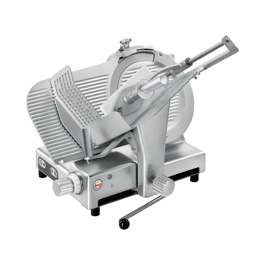 SIRMAN 15334528STNA - Meat Slicer, 13" Chromium-Plated Blade, Stainless Steel & Aluminum, 1/2 HP 410W 120V