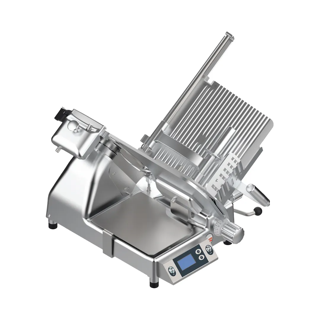 SIRMAN 153345298TNA PALLADIO 330 EVO 13" Chromium Blade Meat Slicer, Belt Gravity, 1/2 HP 410W 120V, Aluminum, Sharpener