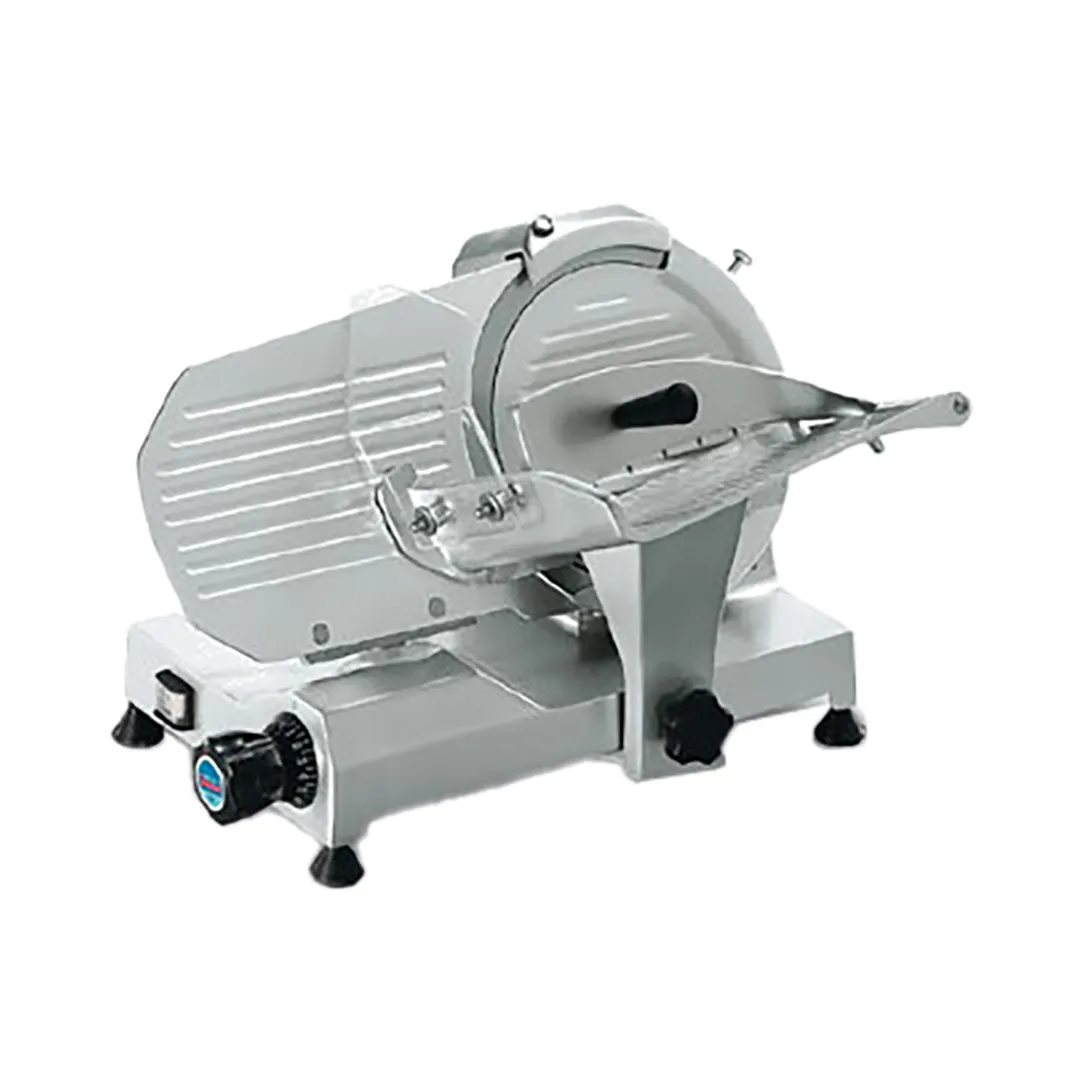 SIRMAN 15253328 - Meat Slicer, 10" Blade, Belt-Driven, Manual Feed, 1/4 HP 185W 120V, Chromium-Plated 100Cr6 Blade