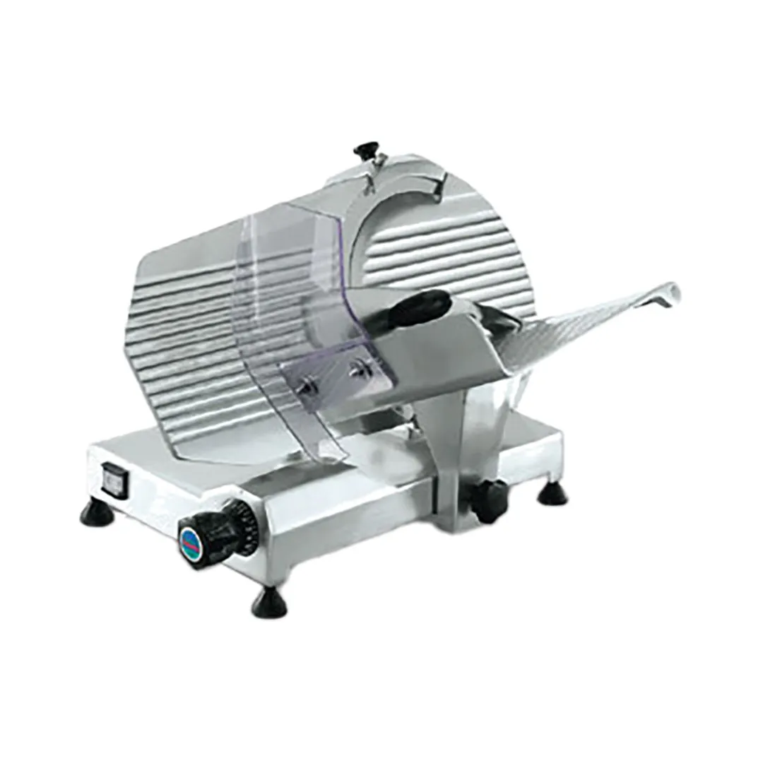 SIRMAN 14303328 - Manual Meat Slicer, 12" Blade, Belt-Driven, 1/4 HP, 185W, 120V, Anodized Aluminum, UL/ETL Sanitation