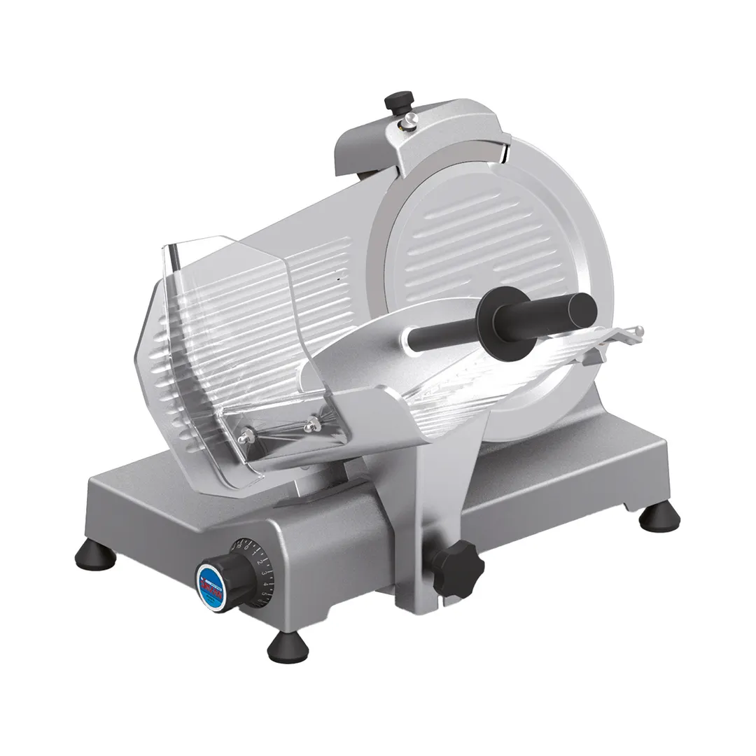 SIRMAN 14251628 Meat Slicer – 10” Belt‑Driven Blade, 1/4 HP 185W 120V Motor, Gravity Feed, Nylon Presser, Aluminum