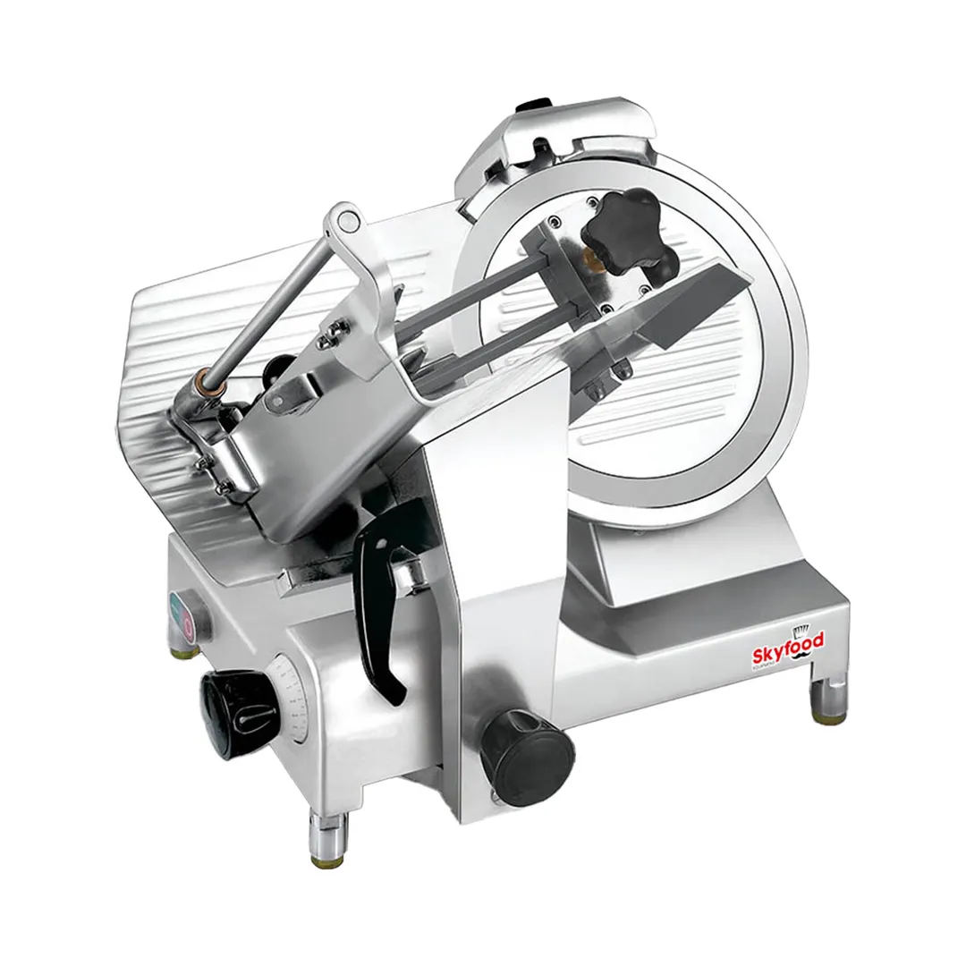 Skyfood 312EC1 Commercial Meat Slicer – 12" Stainless Steel Hollow‑Ground Knife, 1/2 HP 110V, Belt Drive, ETL‑Sanitation