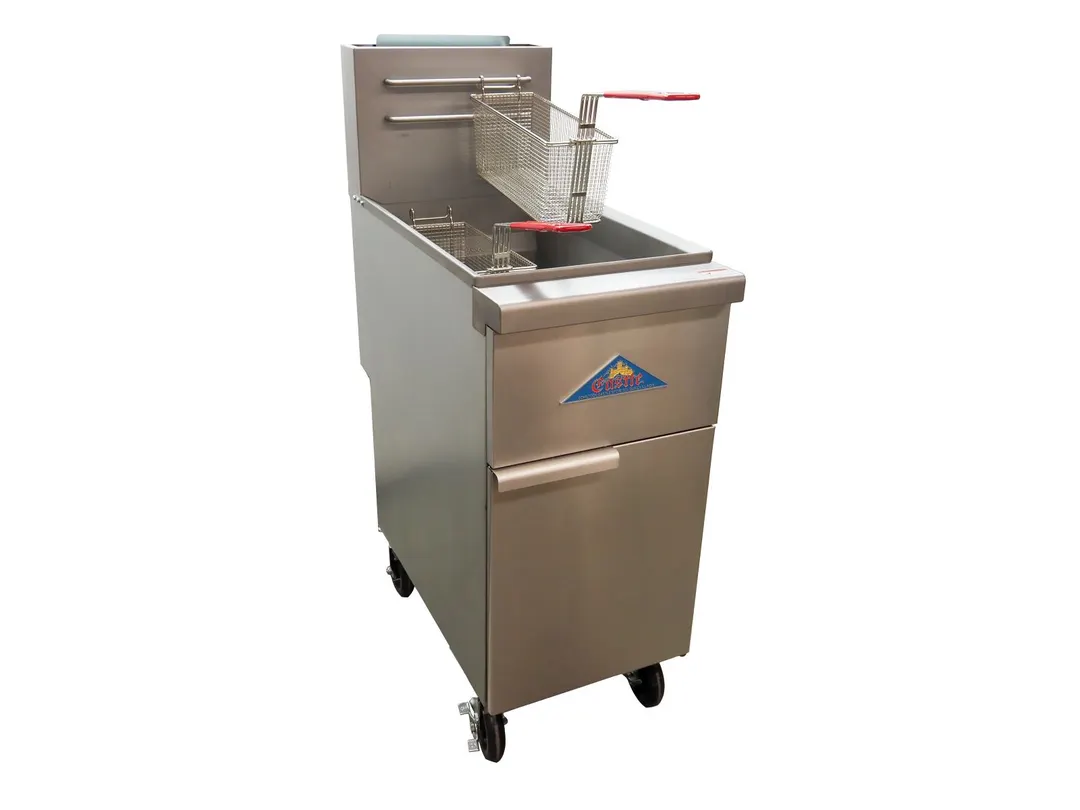 Comstock-Castle CS-VF40 15" Floor Model Gas Full Pot Fryer, 50 lbs