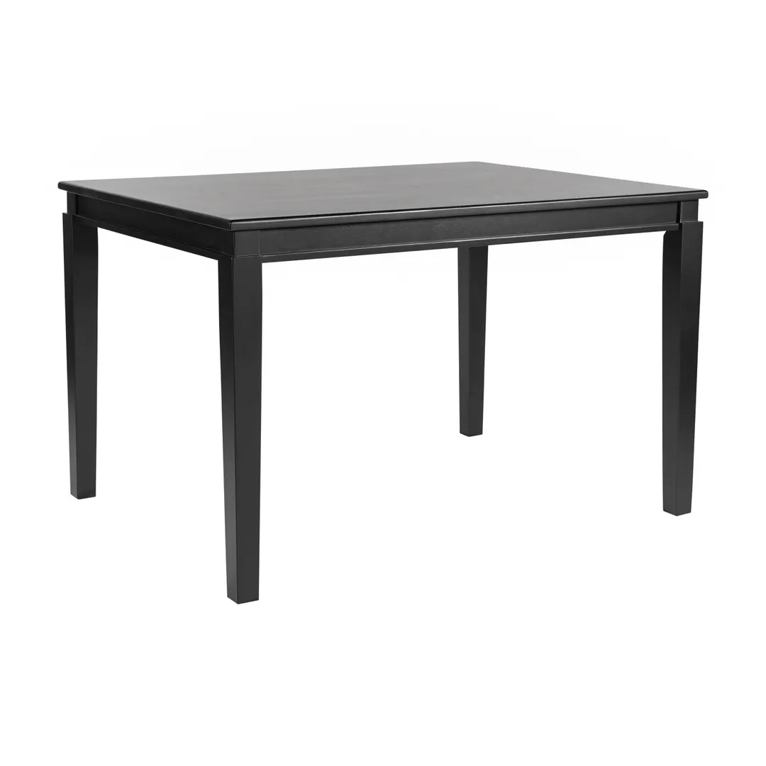 Flash Furniture KER-T-217-BLK-47-GG Henry Rectangular Dining Table, 47L, Black Matte Finish, Solid Wood, Seats 4