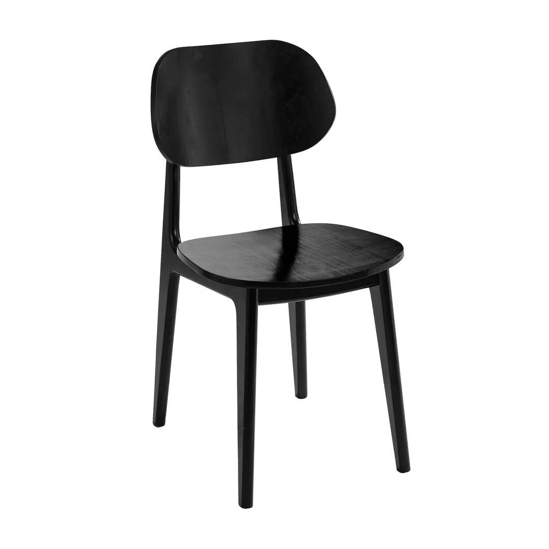 Flash Furniture XU-CH10367-3-BLK-GG Verona Dining Chair, Black, 500 lb, Wood Back & Seat