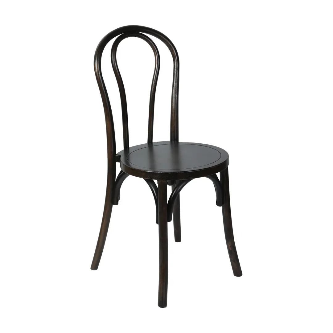 Flash Furniture ZH-8003A-EAW-GG Betsy Dining Chair, 350 lb, Thonet Style, Wood Seat, Metal Hairpin Back, Early American Finish