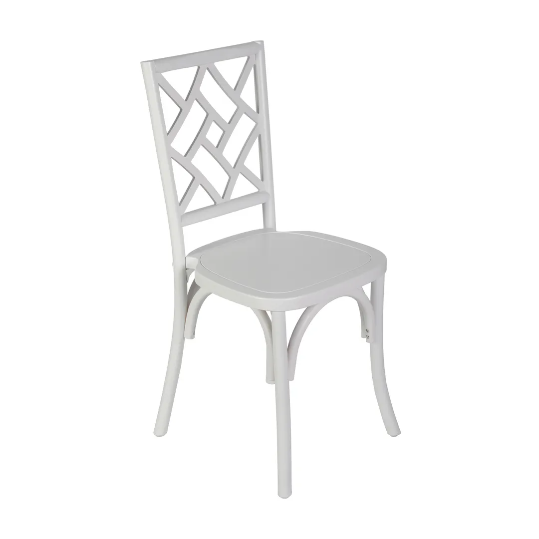 Flash Furniture ZH-8100-5-WHT-GG Brooklyn Dining Chair, White Finish, 350 lb, Wood Back and Seat