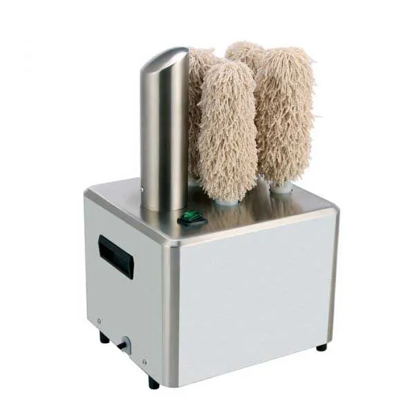 Omcan USA 44516 Countertop Glass Polisher, 330 Glasses/Hour, 5 Brushes -1.8 HP/1350W-120V/60Hz