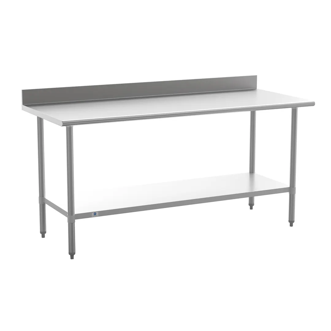 Flash Furniture NH-WT-3072-GG-B4-GG Reese Prep & Work Table, 30" W X 72" D