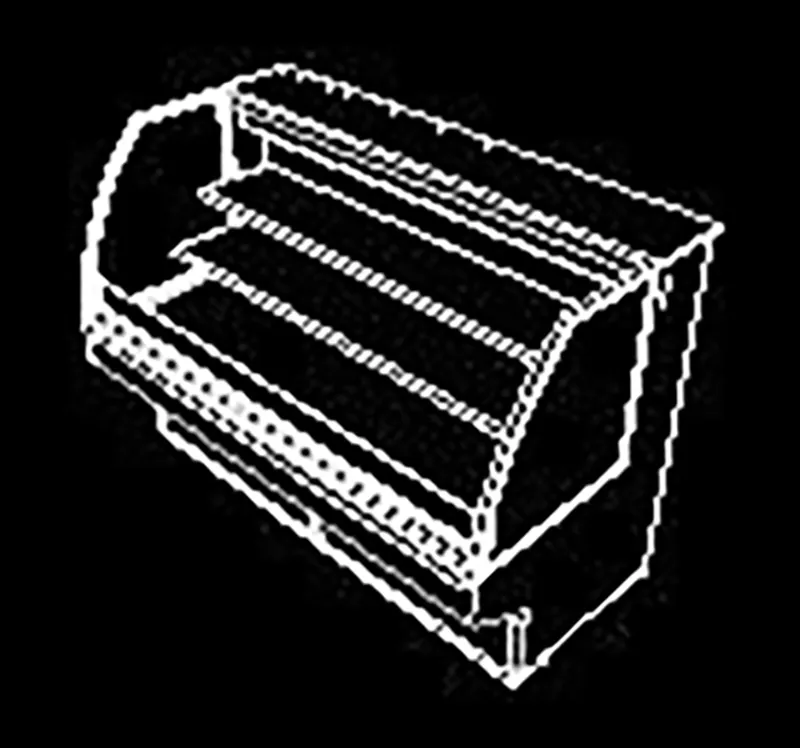 Oscartek CLASSIC GNG 1700 66" Self Serve Air Screen Refrigeration Merchandiser/Showcase/Display