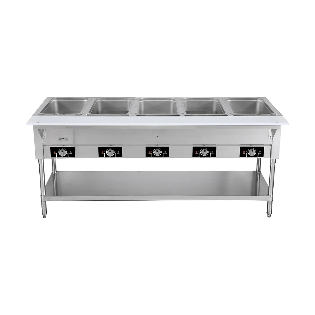 Serv-Ware EST5-2 72"  Electric Hot Food Table, (5) Open Wells, 3750 W