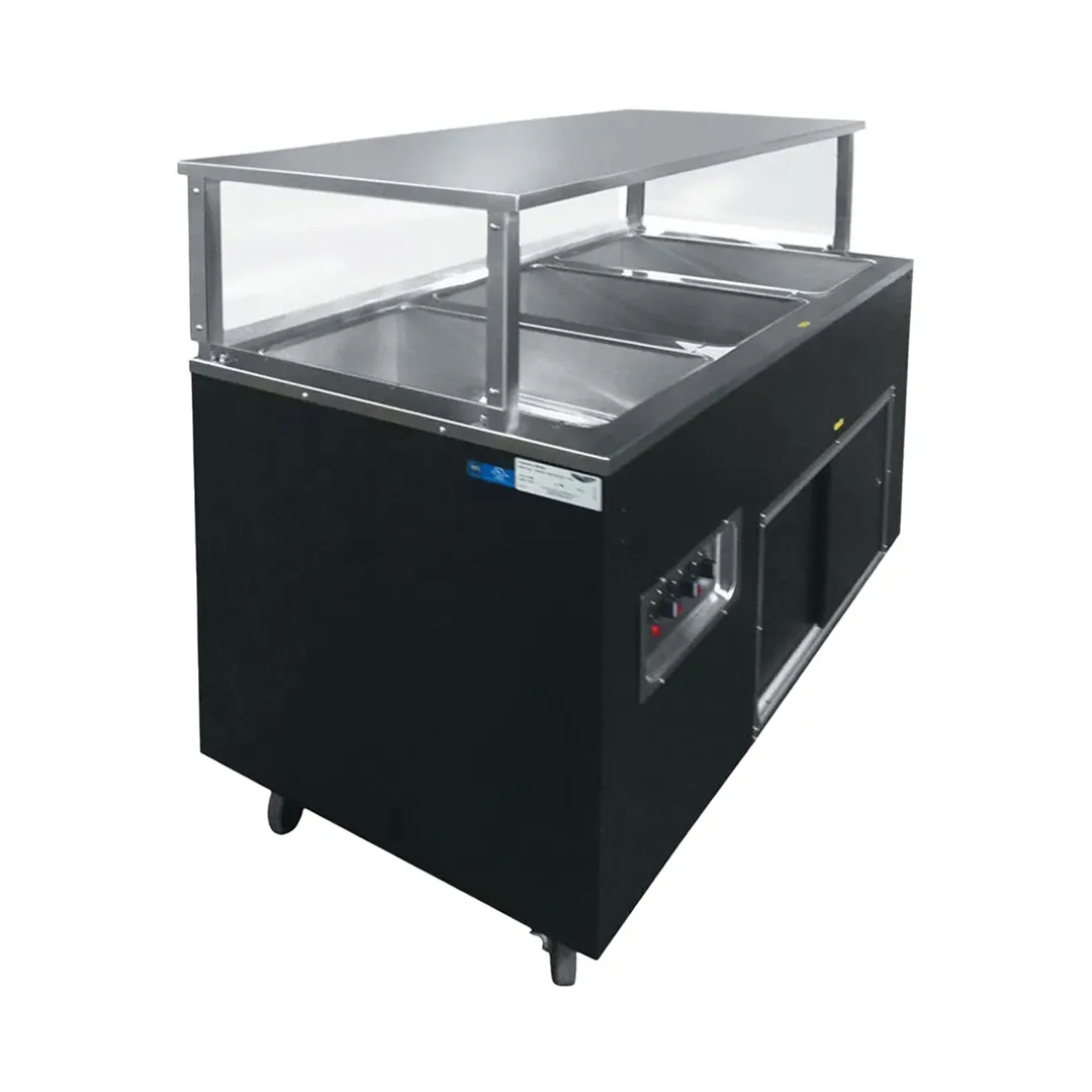 Vollrath 39769 46" 2-Series Affordable Portable™ (3) Open Well Hot Food Station
