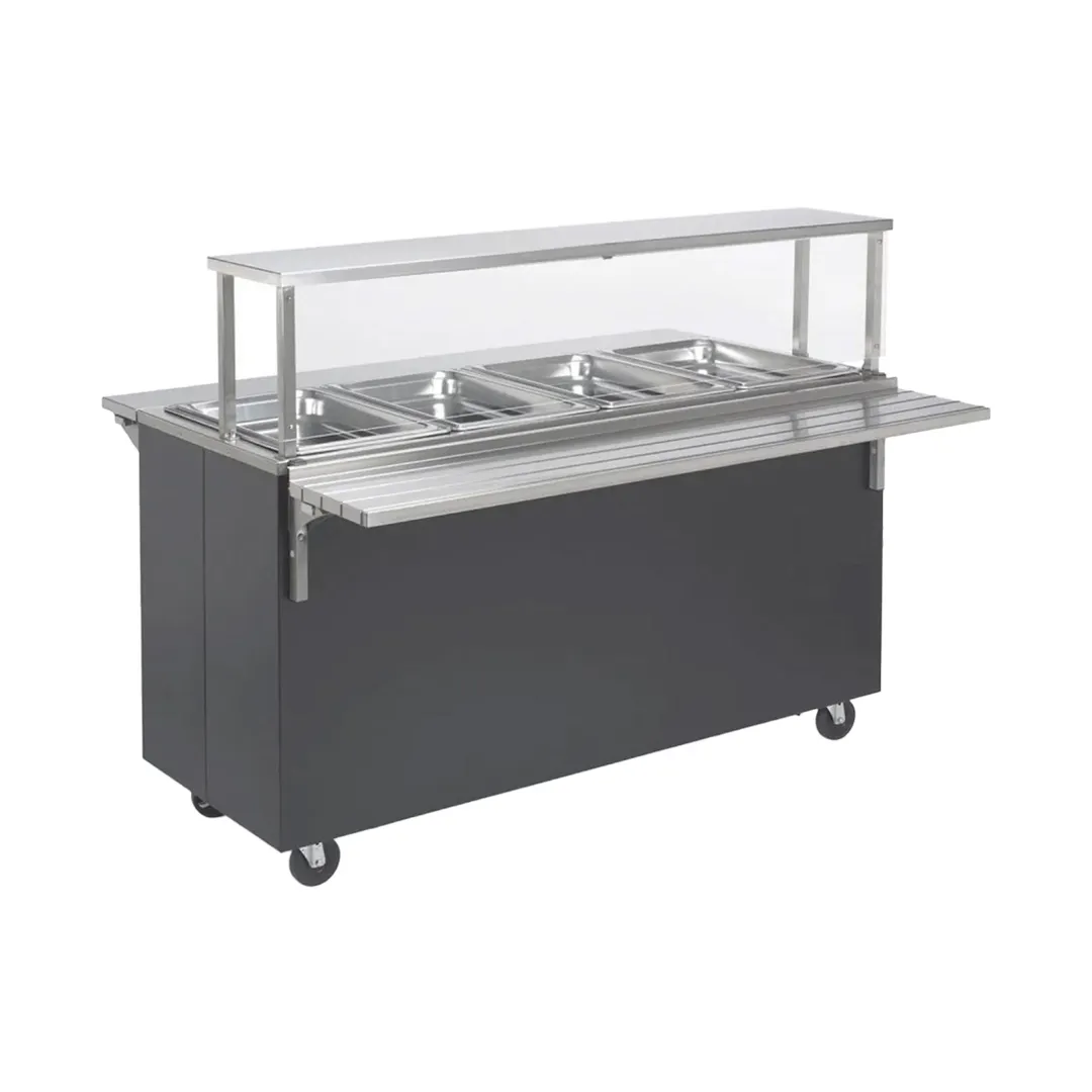 Vollrath T397302A 60" 2-Series Affordable Portable™ (4) Sealed Well Hot Food Station Deluxe