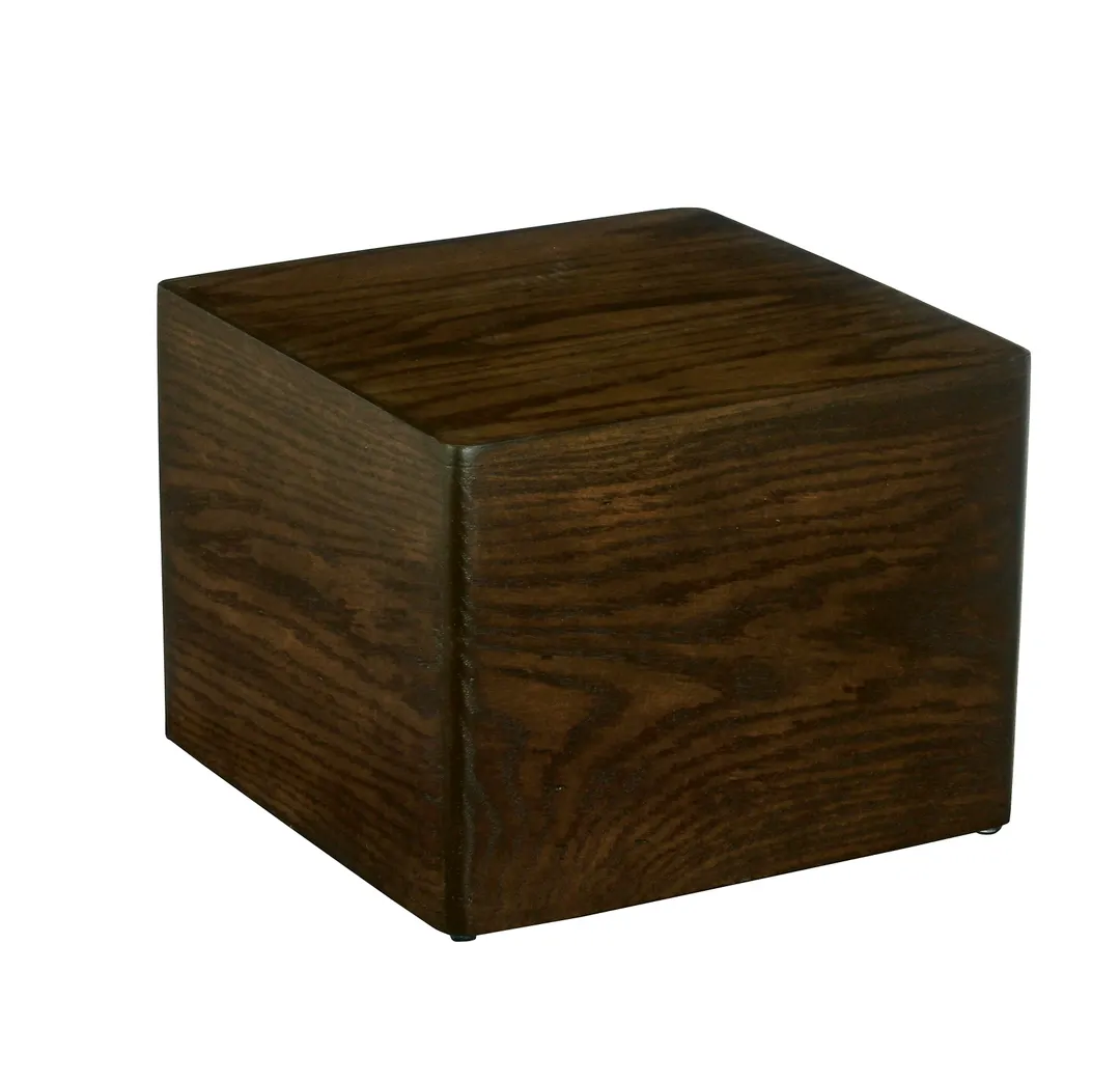 Cal-Mil 22420-9-112 Heritage Square Riser, 12x12x9in, Brown Wood