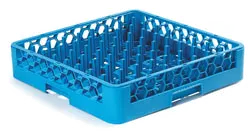 Carlisle RTP14 OptiClean Dishwasher Plate/Tray Peg Rack, Full Size, 2-15/16"H Pegg, Blue Polypropylene