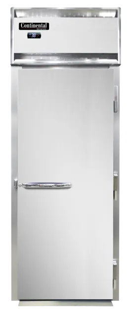 Continental Refrigerator D1RINSART-SD-GD 35" 1-Section Roll-Thru Refrigerator, 32 cu. ft., Top Mounted