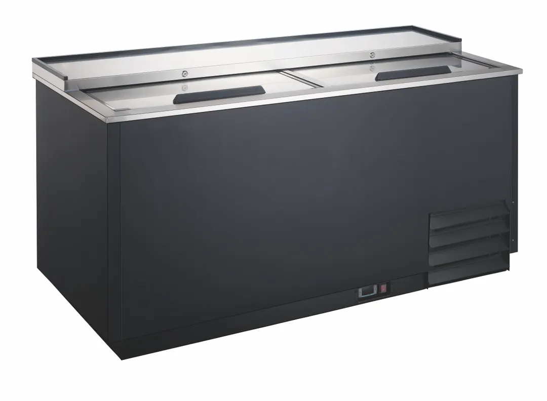 Drago America DRGF50 Bottle Cooler, 12 ft³, 49.5"W x 26.6"D x 34.3"H, Exterior, 0-7°F, 1/2 HP 115V