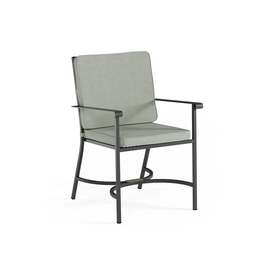 emuamericas E1351 Collier Armchair, Outdoor/Indoor, Steel Frame, Powder Coated, PVC Foot Caps