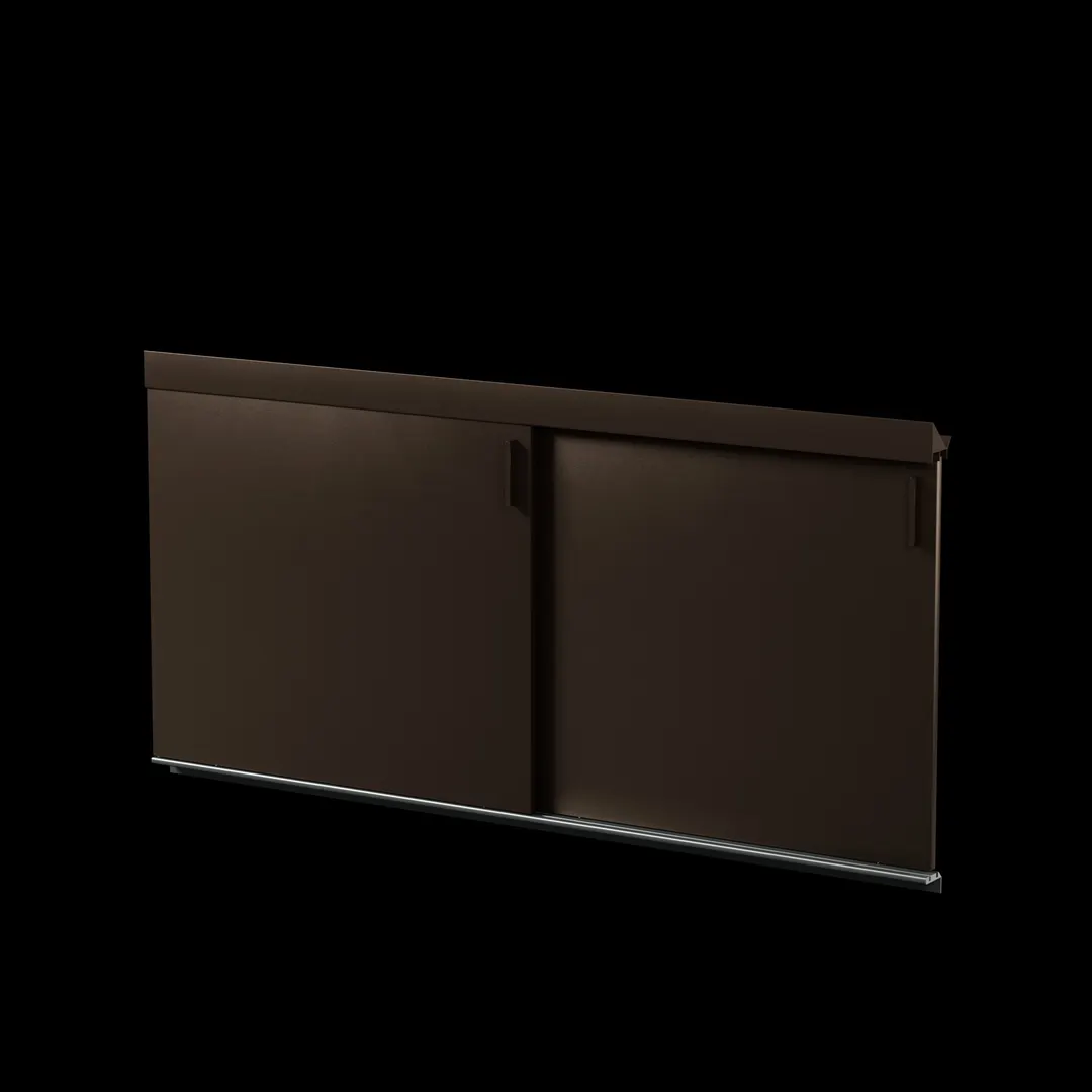 emuamericas E2059 Camaleon Modular Console System Add On, Sliding Doors, Steel, E-Coated, Powder Coated