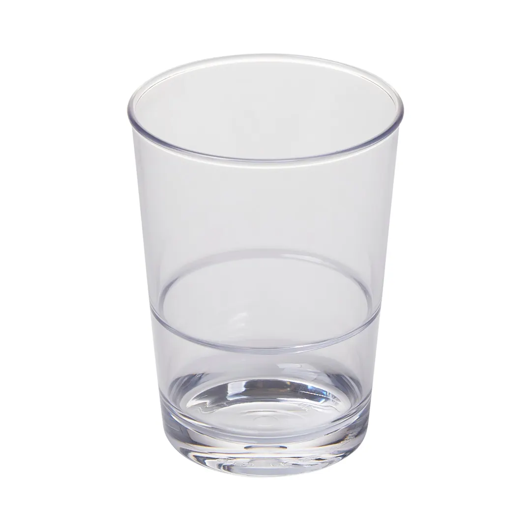 GET PK/BB-RNW-12-CL Stackable Mixing Glass, 12 Oz., 3.25" Dia. × 4.16" H, Tritan - Dozen