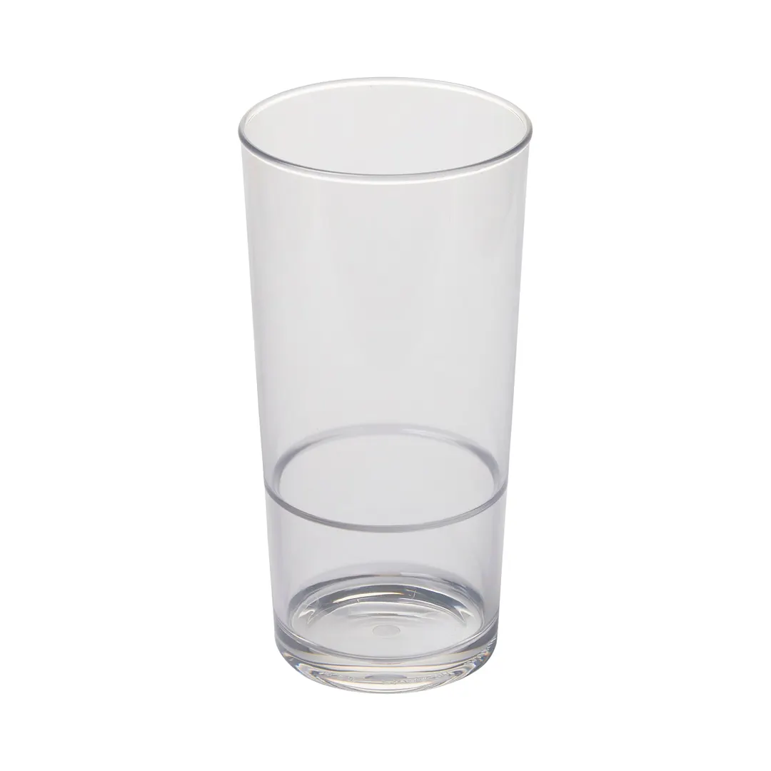 GET PK/BB-RNW-20-CL - Stackable 20 oz Mixing Glass, 3.25" Dia x 6.5" H, Tritan Red, 1 Dozen