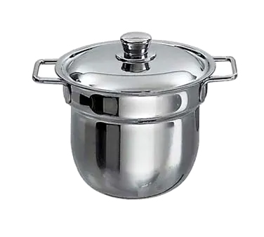 Spring USA 375-61/6 Soup Tureen Lid, Ladle Notch, 6-Qt, Mirror-Polished Stainless Steel