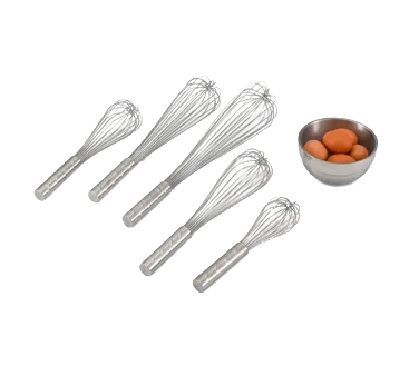 Vollrath 47255 Piano Whip - 10" Stainless Steel, 4-5/8" Comfort-Nub Handle, Welded Wire, NSF