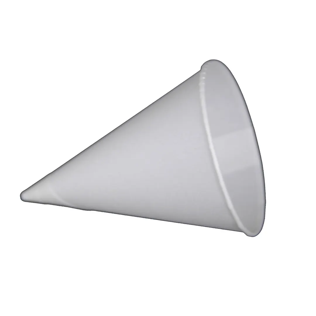 Winco 72501 Benchmark Snow Cone Cups, 6 oz., Paper, 1000 per pack - 1000/Pack