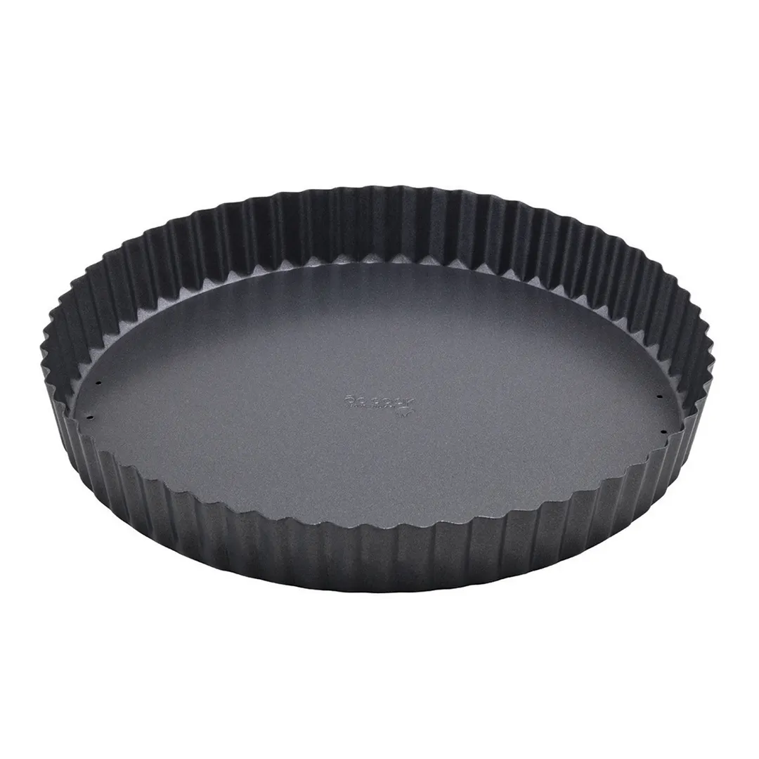 Winco FQP-10 Quiche Pan, 10" Dia. X 1-1/4"H, Round, Fluted