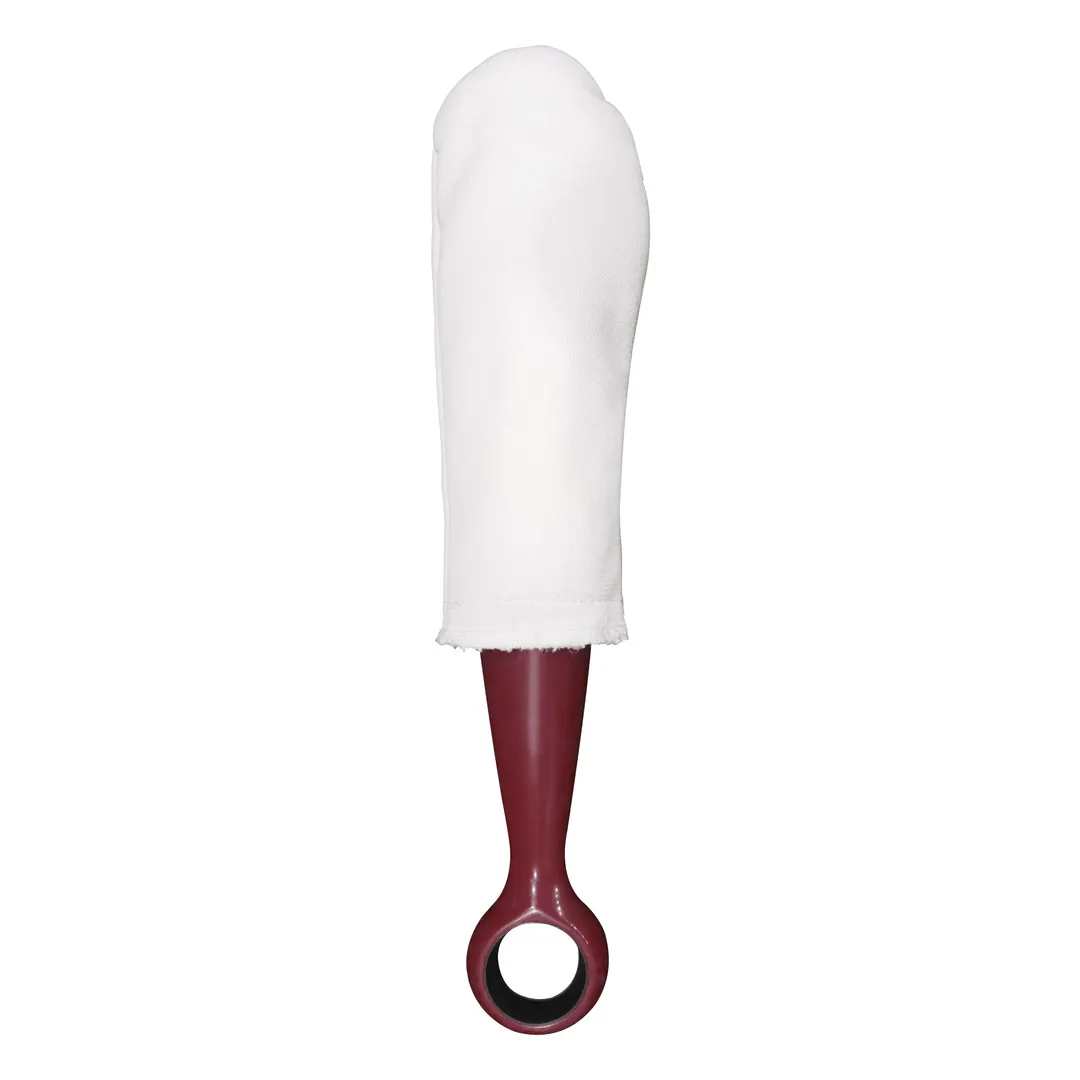 Winco GP-1M Bar Maid Glass Polisher - Manual Polishing Wand, 12" S.Steel with Grip