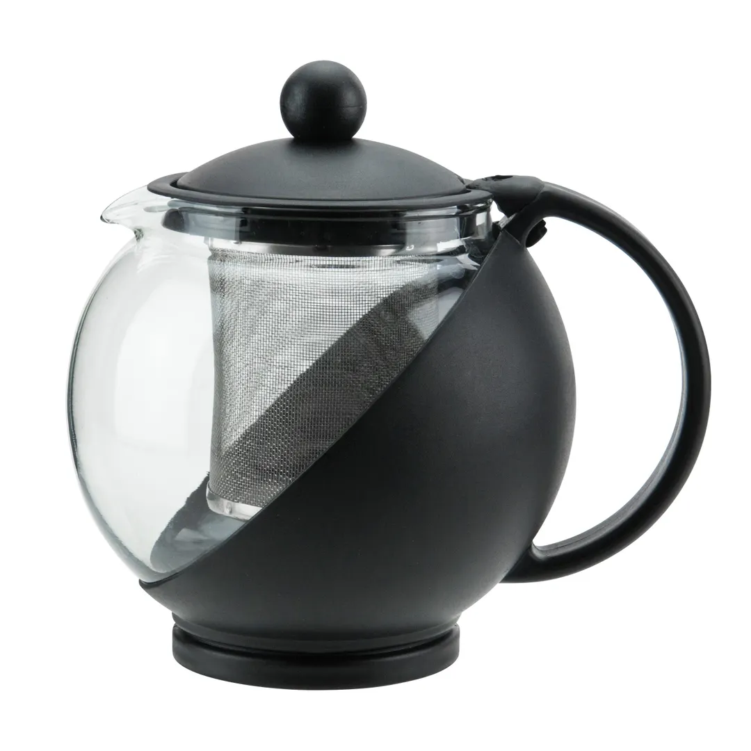 Winco GTP-25 Teapot, 25 Oz., 6"L X 4-3/4"W X 5-1/2"H, Removable Fine Mesh Stainless Steel Strainer