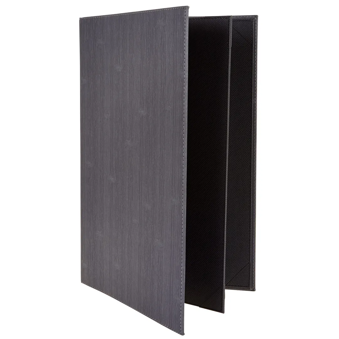 Winco LMF-814GY Menu Cover, Four Views, Legal Size, Holds 8-1/2" X 14" Paper