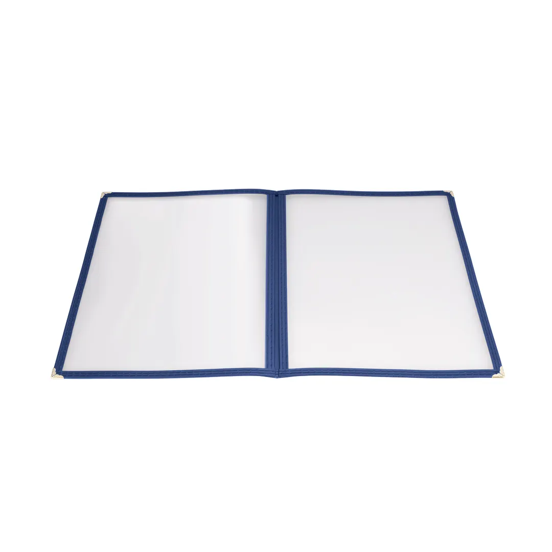 Winco PMCD-9B Menu Cover, Double Fold, Overall 9-3/8" X 12-1/8", Holds 8-1/2" X 11" Paper