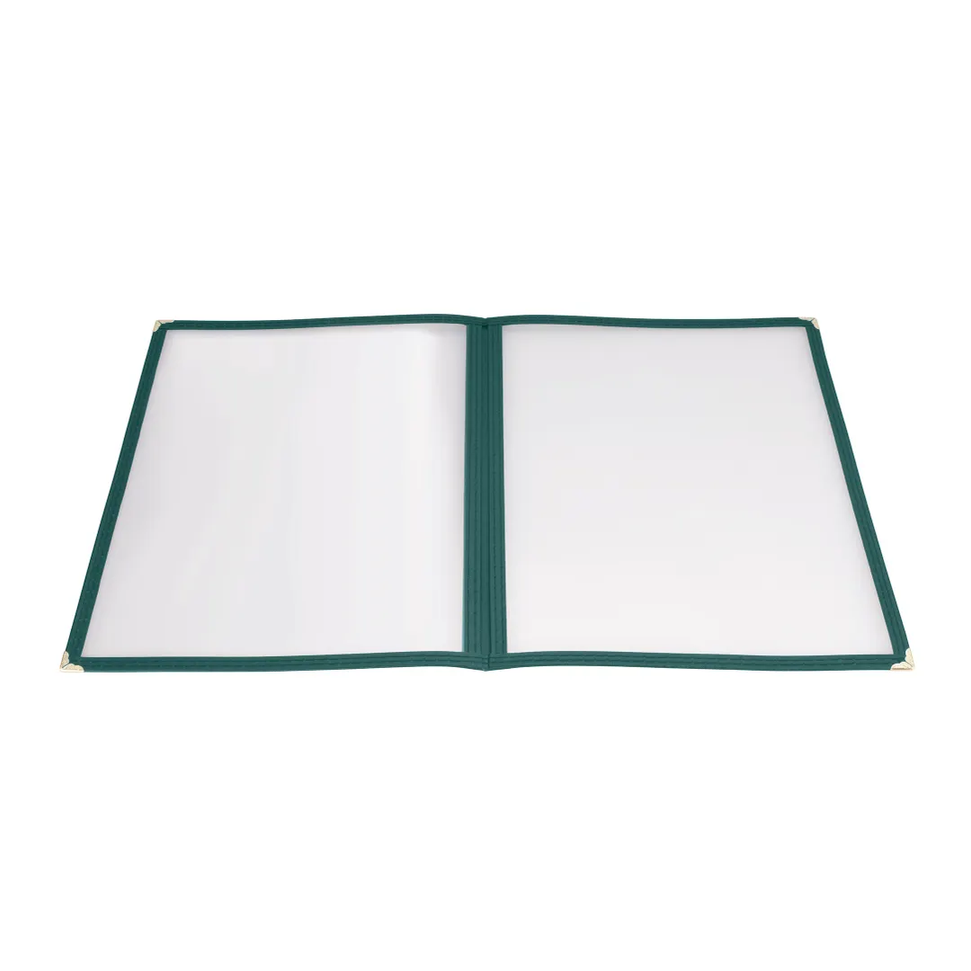 Winco PMCD-9G Menu Cover, Double Fold, Overall 9-3/8" X 12-1/8", Holds 8-1/2" X 11" Paper