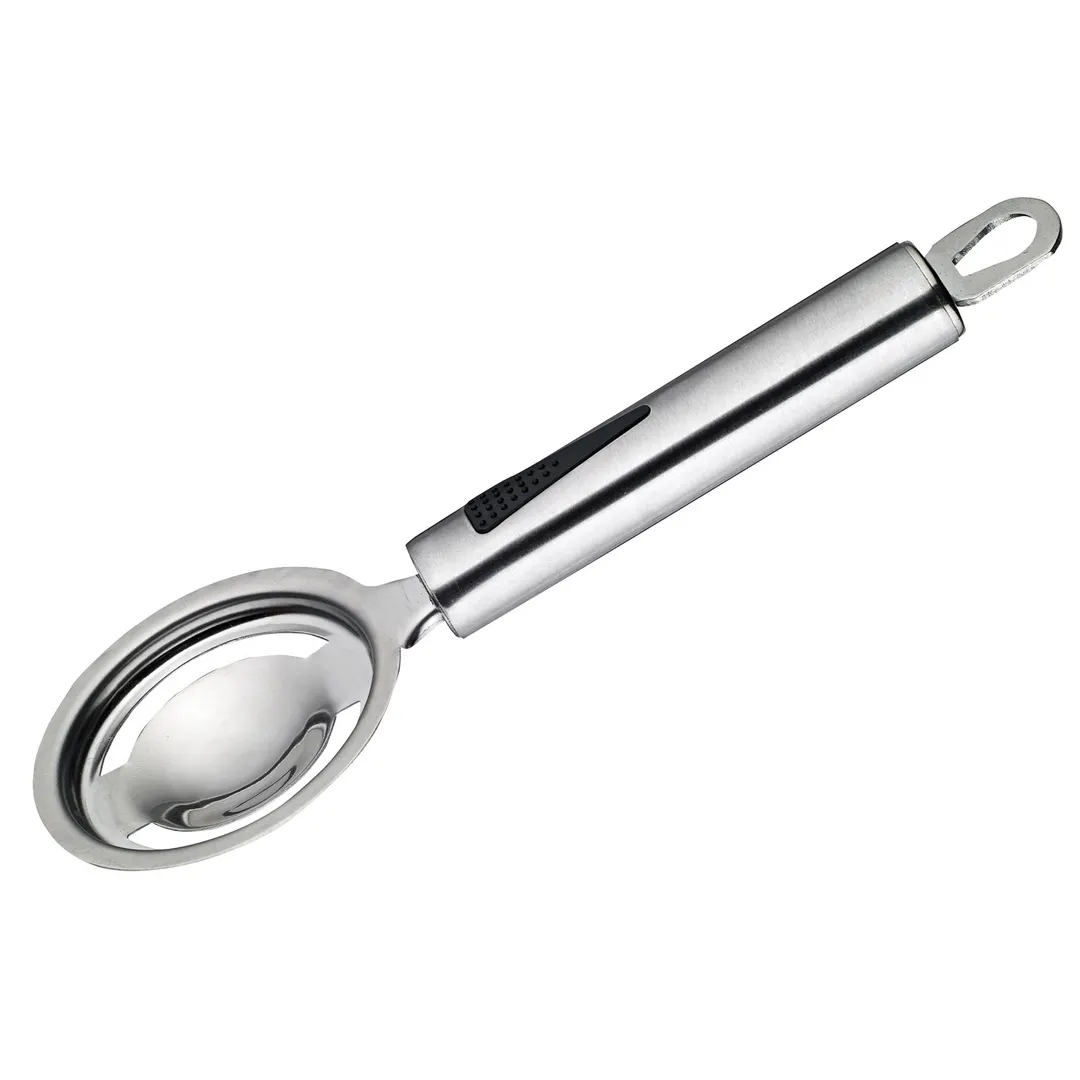 Winco SES-3 Egg Separator, 2-7/8" Dia., 8-1/2" Hollow Handle, Dishwasher Safe