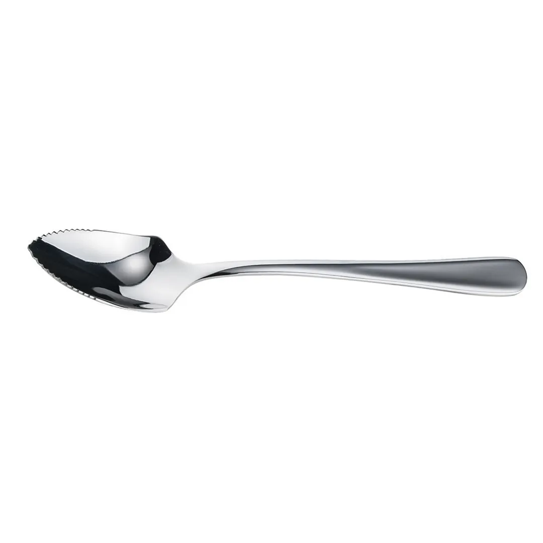 Winco SRS-6 Grapefruit Spoon, 6-1/4" (5-6" Length), Heavy, Serrated Edge, Stainless Steel - 1 Dozen
